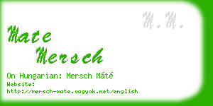 mate mersch business card