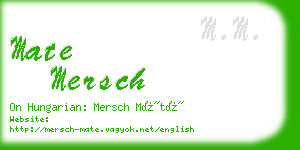 mate mersch business card